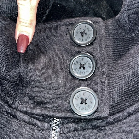 The North Face Caroluna Quilted long Jacket Fleece Lined Large L - Picture 7 of 13